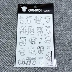 ガナディ GANADI シール ベーシックステッカー ホワイトのサムネイル