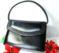 ロベルタディカメリーノ 冠婚葬祭 ブラックフォーマル ハンドバッグ 黒系★