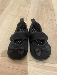 petit main 黒いリボン付きフォーマルシューズ 13