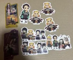 鬼滅の刃 ばかうけ　ダイカットステッカー シール まとめ売り クリアカード