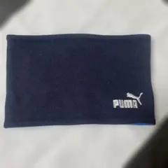 PUMA フリースマフラー ネイビー ブルー
