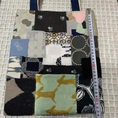 パッチワークトートバッグ マルチカラー　ミナペルホネン　ハンドメイド