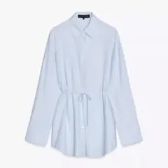 美品 ZARA オーバーサイズリネンブレンドシャツ　春夏秋