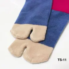 パイル生地◌ 足袋 ソックス 靴下 コーマ綿 もこもこ 防寒 極厚 ピンクpm1