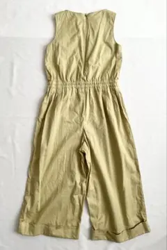 マーキーズ　オールインワン　ワイドパンツ　若草色　サロペット