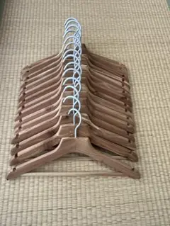 無印良品 □廃盤品□ レッドシダーハンガー 10本セット 木製 防虫防臭