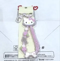 サンリオ　キャラクター大賞第一弾　ラバーコードキーホルダー　チャーミーキティ