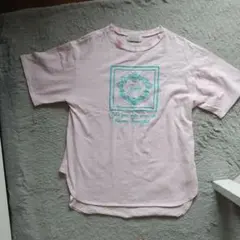 レディ 半袖Tシャツ 中古フリーサイズピンクのサムネイル