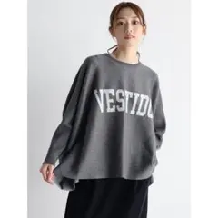 MEDOC original black ロゴワイドドルマンニット