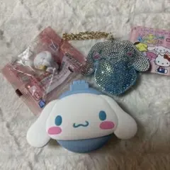 サンリオ　シナモンロール　3個セット ジュエリーマスコット ミラー　フィギュア