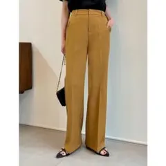 Re:EDIT リエディー　カットツイルセンタープレスカラースラックス