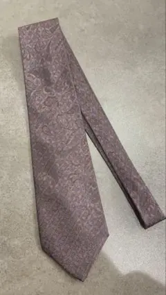 Christian dior ネクタイ パープル系 ペイズリー柄
