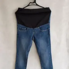 無印良品 マタニティ スキニーパンツ ウエストゴム付き