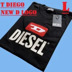 新品　ディーゼル　Tシャツ　L　T DIEGO NEW D LOGO　ブラックのサムネイル