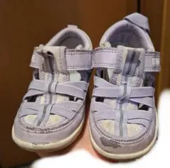 IFME　イフミー　サンダル　シューズ　靴　スニーカー　紫　15.5cm　女の子
