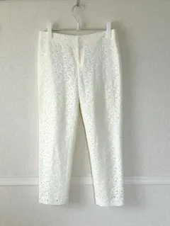 ノーリーズ　NOLLEY'S レースクロップドパンツ　size38のサムネイル
