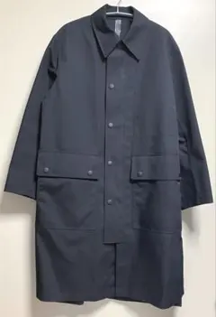 UNIQLO U ブロックテック ステンカラー コート M 黒