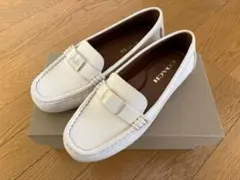 COACH ローファー ホワイトレザー 23cm