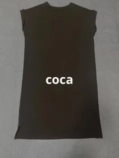 cocaノースリーブワンピース ブラック