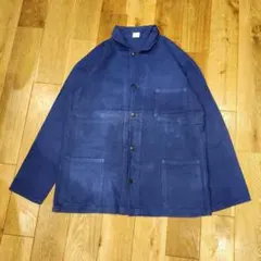 美品バズリクソンズ ショールカラーデニムカバーオール　42　US NAVY バズリクソンズ ショールカラーデニムカバーオール 42 US NAVY - メルカリ