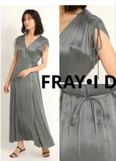 FRAY I•D ノースリーブ ロングワンピース　グリー色のサムネイル