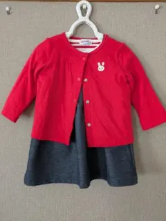 ミキハウス ジャンパースカートセット