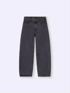 GU バレルレッグジーンズ Sサイズ 丈標準 ダークグレー