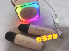 家庭用カラオケセット ワイヤレスマイク2本付き
