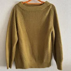 リブ編みセーター