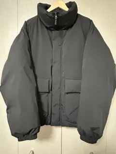 【完売品】 GU ヒートパデッドスタンドブルゾン ブラック Lサイズ