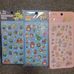 ディズニー　ぷくぷくシール　３枚セット