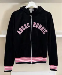 Abercrombie Velour Track Jacketベロア パーカーL
