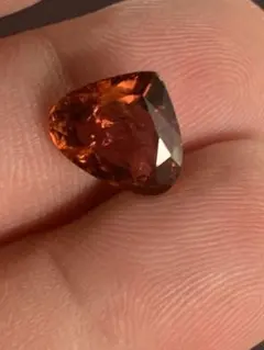 天然コランダム オレンジサファイア 1.921ct - メルカリ