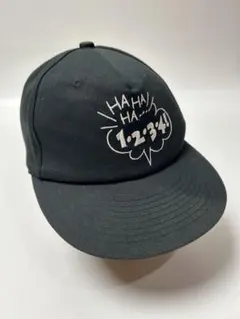 SESAME STREET エルモ　ブラック　キャップ　刺繍　Lサイズ