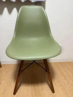 グリーン 緑　チェア ダイニングチェア　木製脚