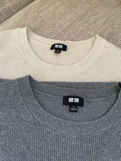 男女兼用　通学制服にも　ユニクロベスト数回着用　XS & S 2枚セット