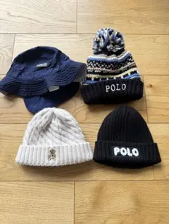 なな様限定　POLOベビー 帽子 4点セット