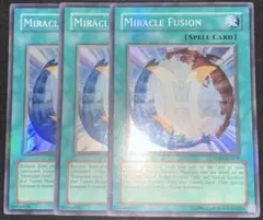 遊戯王 ミラクルフュージョン 英語版 米版 1st レリーフ 3枚セット