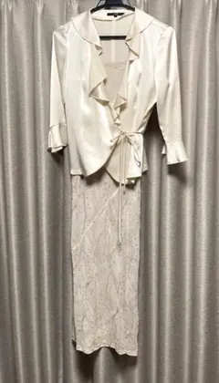 23区　オケージョンドレス　フォーマルワンピース& ボレロ　セット　アイボリー