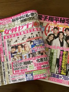 スノーマン切り抜き＋ピンナ　女性セブン＋女性自身