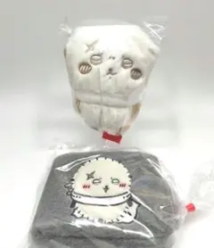 ちいかわ ラッコ ぬいぱれっと　ミルクいろ マスコット ふわふわミニポーチ