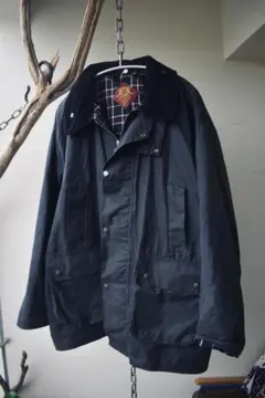 極上美品英国製ROYAL SPENCER オイルドジャケット ネイビー XL相当