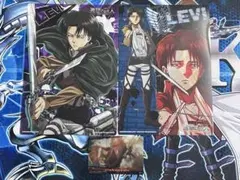 進撃の巨人　ビジュアルアートブロマイド リヴァイ 等 セット