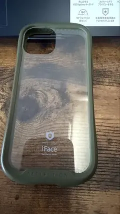 iFace オリーブグリーン ソフトケース　iPhone13mini