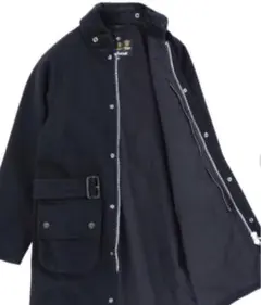 Barbour ウールコート ソルウェイジッパー　ネイビー 中古・古着通販】Barbour (バブアー) ソルウェイジッパーSL