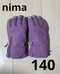 nima スキーグローブ ピンク　パープル 140