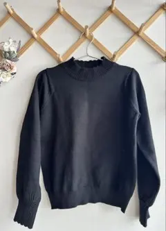 【アース】ブラック　ニット　【F】