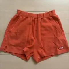 オレンジ ハーフパンツ ポケット付き