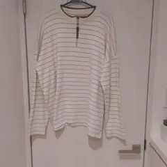 EMPORIO ARMANI ハーフジップ ボーダー カットソーのサムネイル