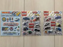 トミカ　ぷっくりシール　3点